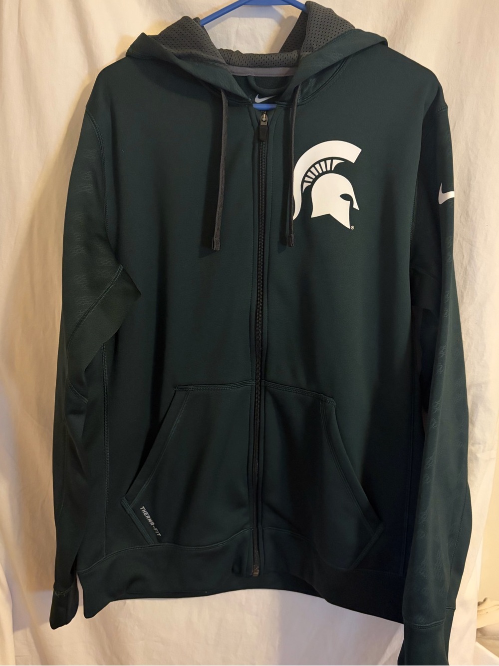 Nike Michigan State Men’s Zip Up Sweatshirt Men’s Size Medium Spartans